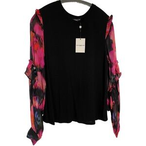 Generation love black and floral blouse - NWT